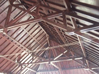 Roof structure for villa